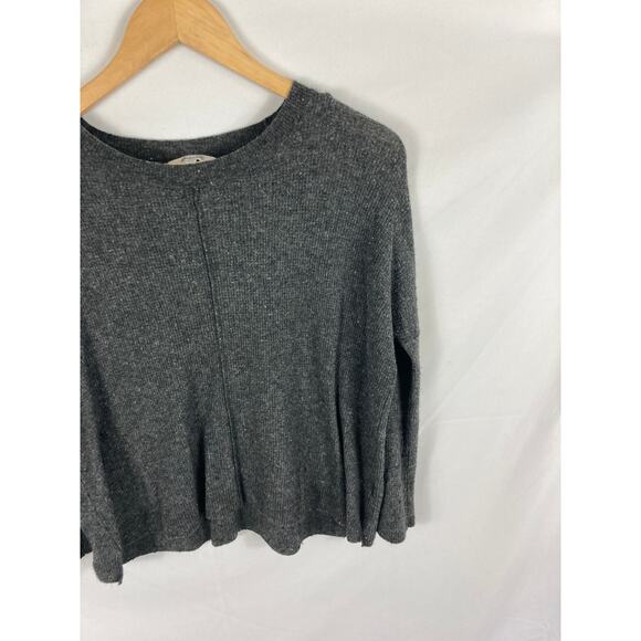 Madewell Donegal Northroad Pullover Sweater Waffle Knit Grey Size XS - Picture 3 of 5